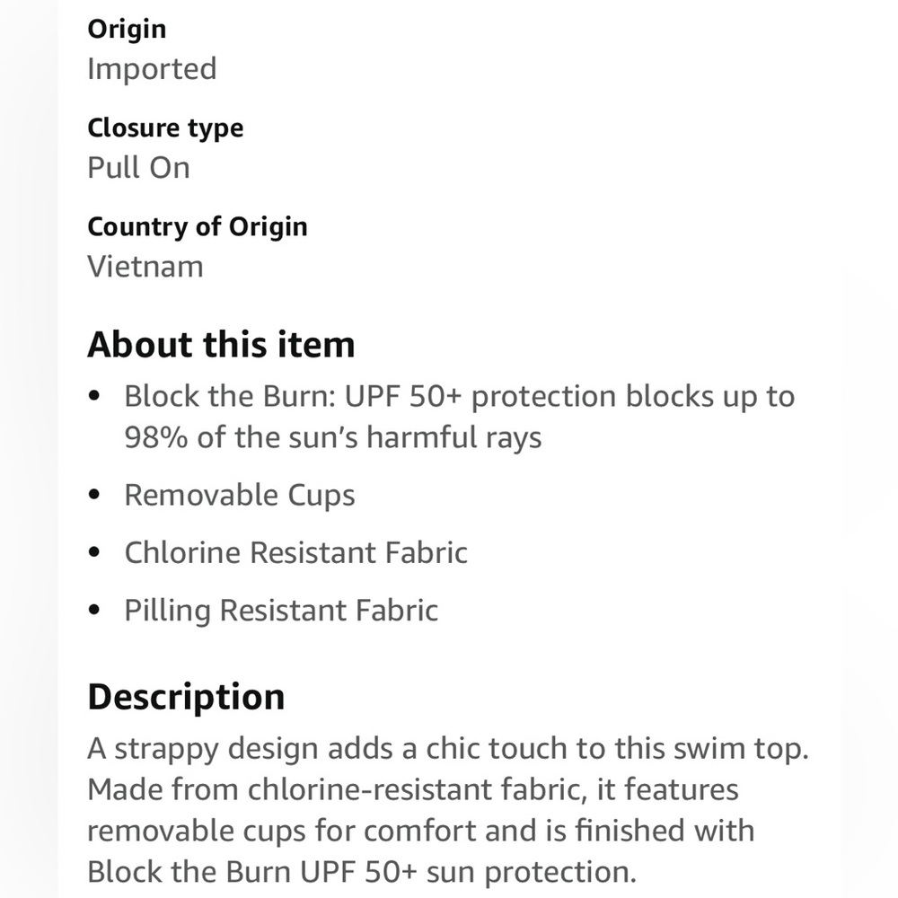 Speedo tankini top (XS) - Picture 12 of 12